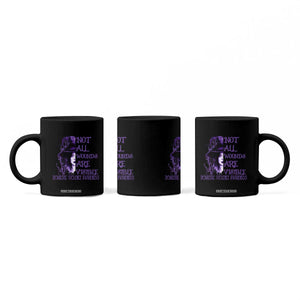 Stop Domestic Violence Coffee Mug Purple Ribbon Witch Graphic Witchy Feminist TS10 Print Your Wear