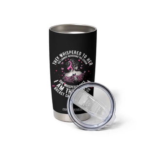 Breast Cancer Tumbler Cup Pink Ribbon I Am Storm TS10 Print Your Wear
