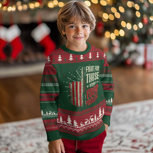 Fight For Those Without Your Privilege Knit Sweatshirt TS11 Christmas Print Your Wear