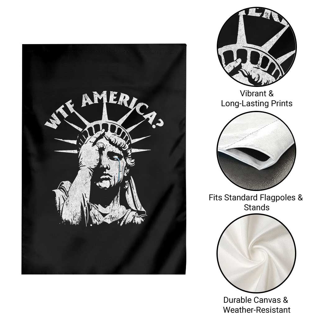 Funny Statue Of Liberty WTF America Garden Flag TS11 Print Your Wear