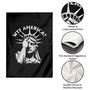 Funny Statue Of Liberty WTF America Garden Flag TS11 Print Your Wear