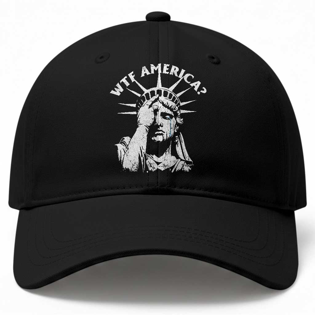 Funny Statue Of Liberty WTF America Baseball Cap TS11 Print Your Wear