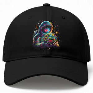 Astronaut Earth Flowers Spaceman Planet Galaxy Universe Baseball Cap TS11 Print Your Wear