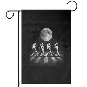 Astronauts Walking In Space Galaxy Moon Planet Garden Flag TS11 Black Print Your Wear