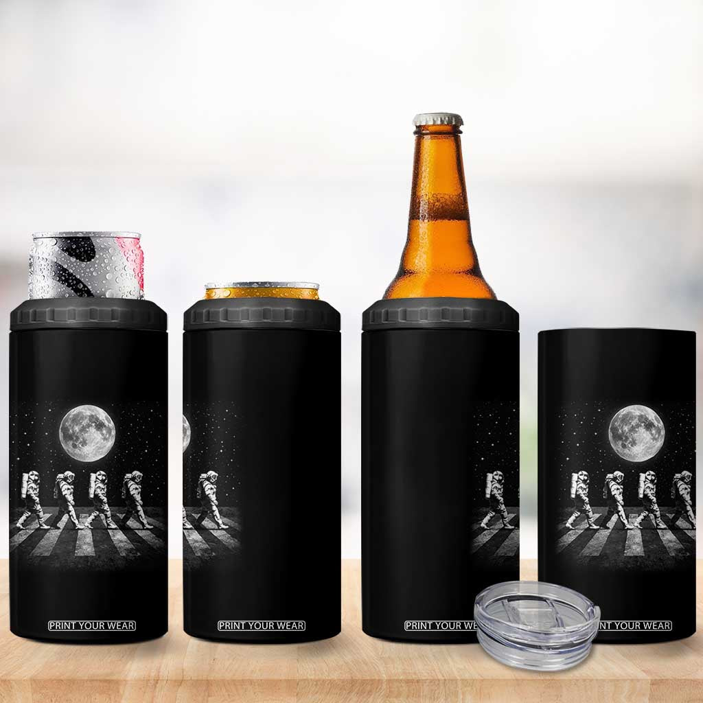 Astronauts Walking In Space Galaxy Moon Planet 4 in 1 Can Cooler Tumbler TS11 Print Your Wear