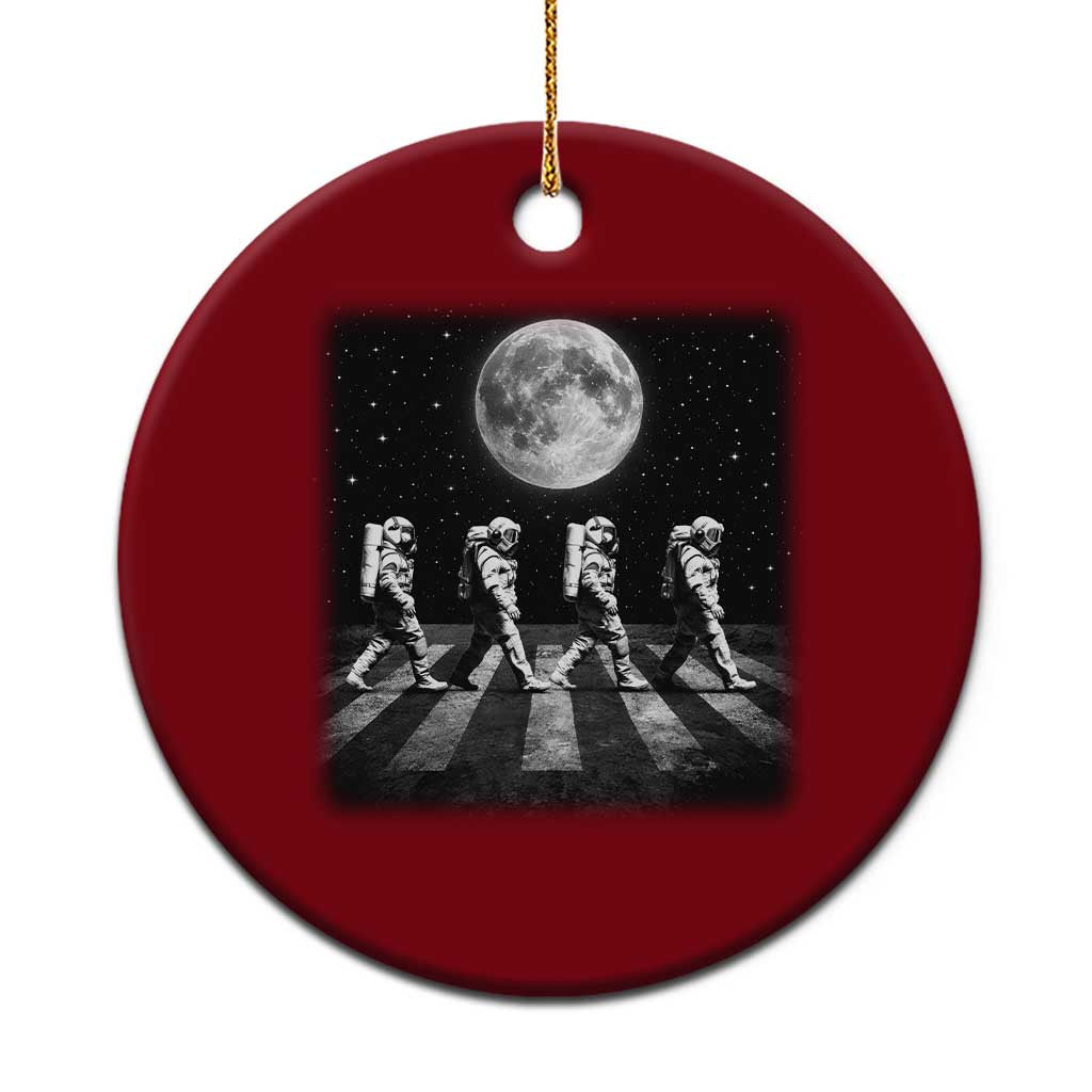 Astronauts Walking In Space Galaxy Moon Planet Ceramic Ornament TS11 1pc Red Print Your Wear