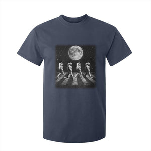 Astronauts Walking In Space Galaxy Moon Planet T Shirt For Kid TS11 Navy Print Your Wear