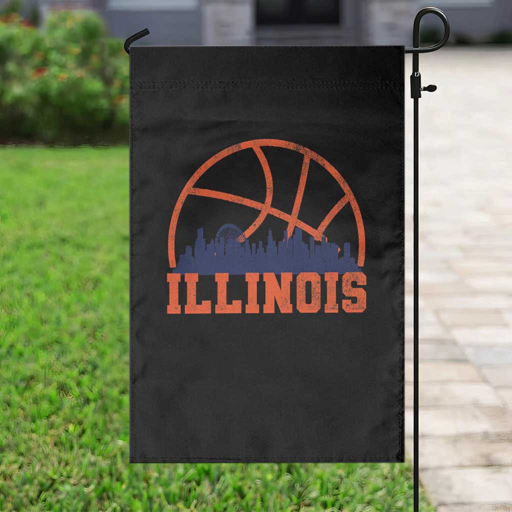 Illinois Fan Garden Flag IL State Basketball Game Day TS11 Print Your Wear
