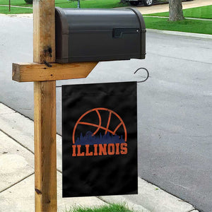 Illinois Fan Garden Flag IL State Basketball Game Day TS11 Print Your Wear