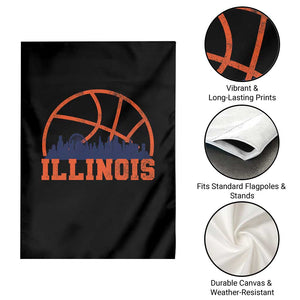 Illinois Fan Garden Flag IL State Basketball Game Day TS11 Print Your Wear