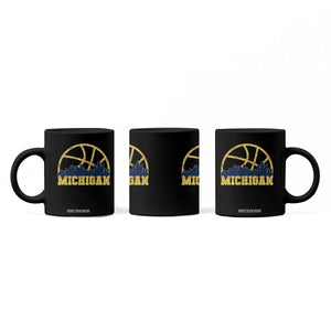 Michigan Fan Basketball Grooves Skyline MI State Coffee Mug TS11 Print Your Wear