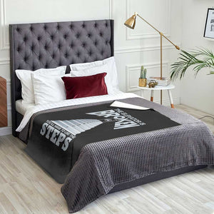 Sobriety Anniversary Sober Throw Blanket The Elevator is Broken You Will Have To Use The Steps TS11 Print Your Wear