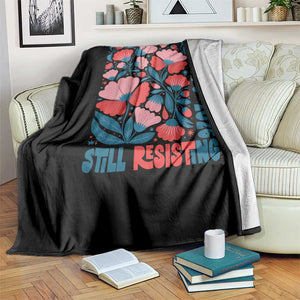 Floral 250th Still Resisting 4th of July 1776 2026 Throw Blanket TS11 Print Your Wear
