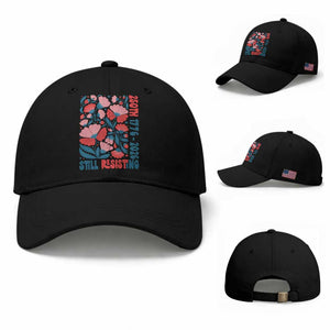Floral 250th Still Resisting 4th of July 1776 2026 Baseball Cap TS11 Baseball Cap Universal Fit Black Print Your Wear
