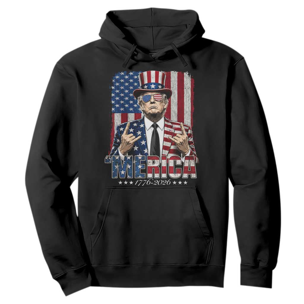 The Nations Leader US 250th Anniversary Hoodie Funny 4th of July 1776 2026 TS11 Black Print Your Wear