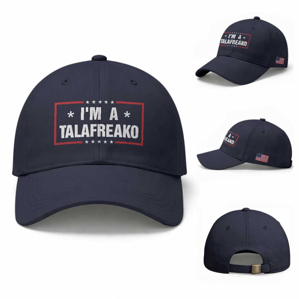 I Am A Talafreako James Talarico Baseball Cap US Senate Texas Election TS11 Baseball Cap Universal Fit Navy Print Your Wear