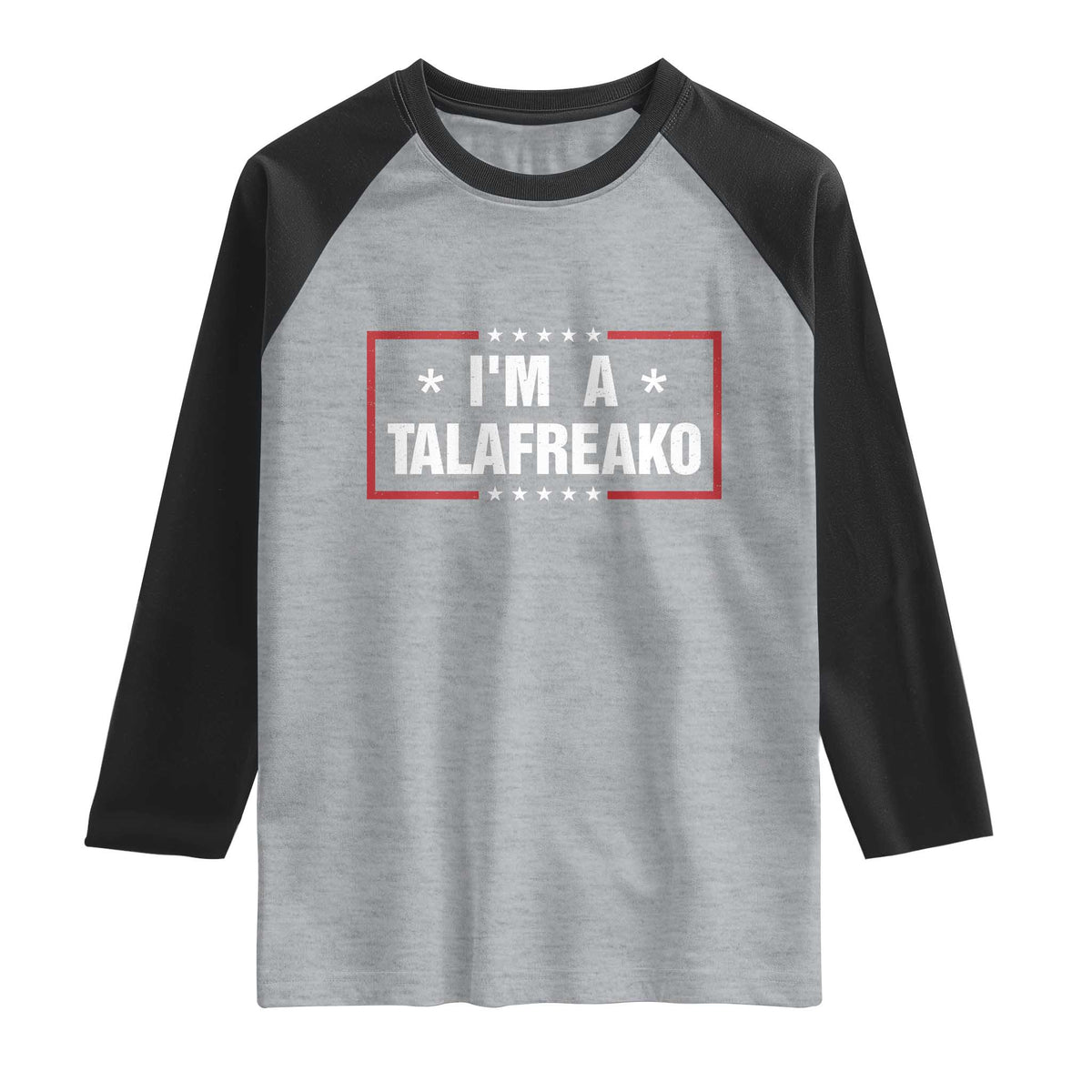 I Am A Talafreako James Talarico Raglan Shirt US Senate Texas Election TS11 Heather Gray Black Print Your Wear