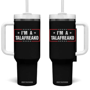 I Am A Talafreako James Talarico Tumbler With Handle US Senate Texas Election TS11 One Size: 40 oz Black Print Your Wear