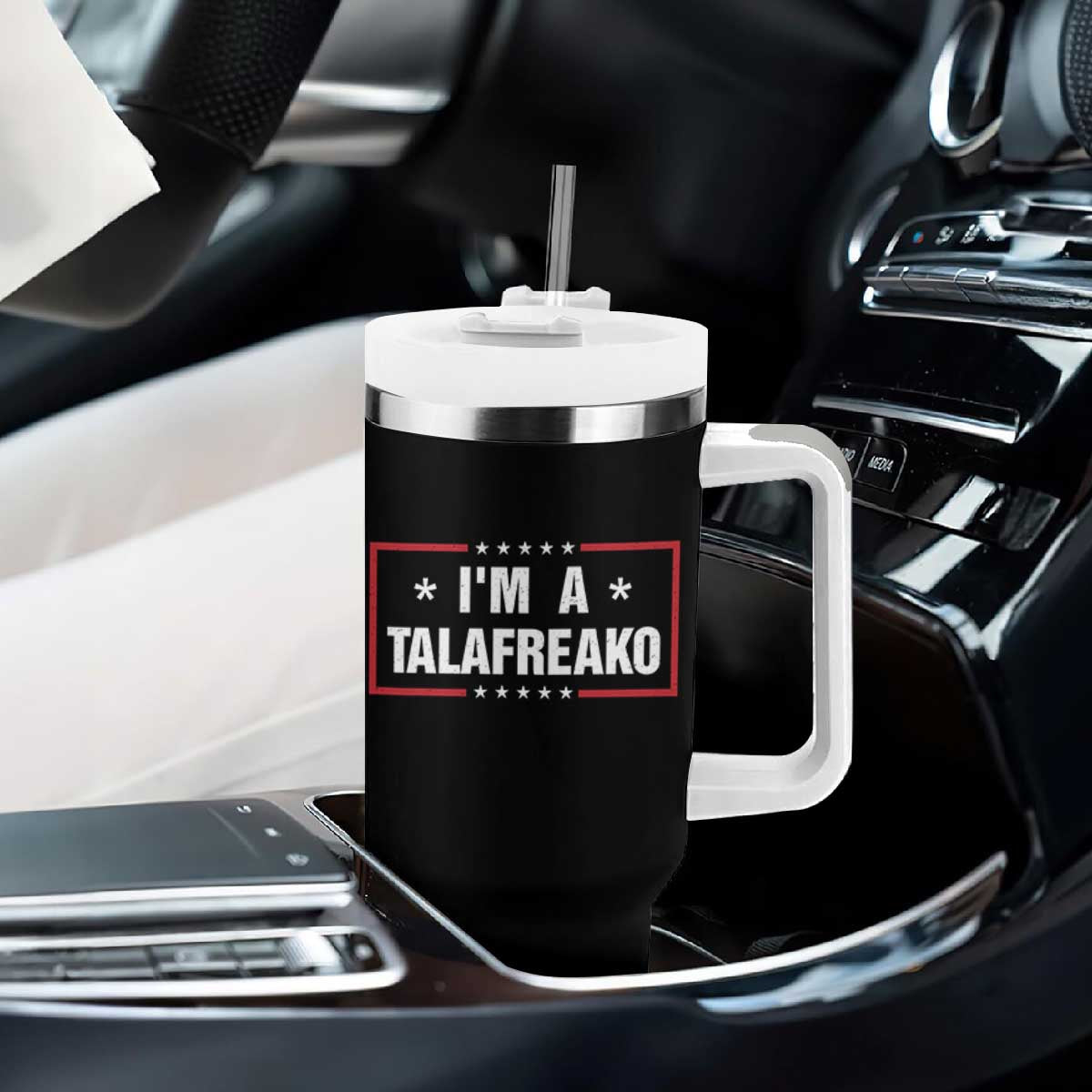 I Am A Talafreako James Talarico Tumbler With Handle US Senate Texas Election TS11 Print Your Wear