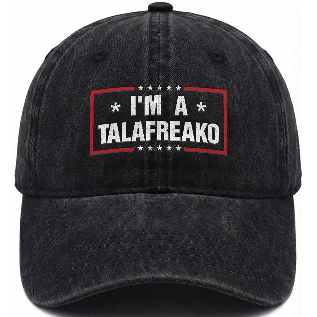 I Am A Talafreako James Talarico Washed Cotton Baseball Cap US Senate Texas Election TS11 Print Your Wear