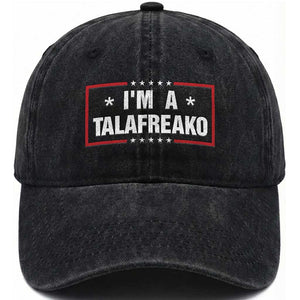 I Am A Talafreako James Talarico Washed Cotton Baseball Cap US Senate Texas Election TS11 Print Your Wear