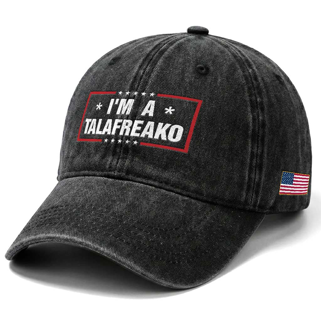 I Am A Talafreako James Talarico Washed Cotton Baseball Cap US Senate Texas Election TS11 Print Your Wear