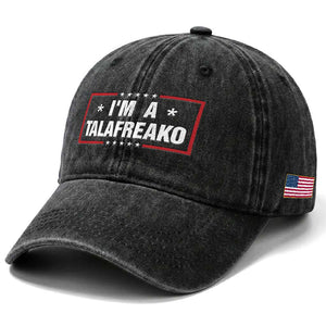 I Am A Talafreako James Talarico Washed Cotton Baseball Cap US Senate Texas Election TS11 Print Your Wear
