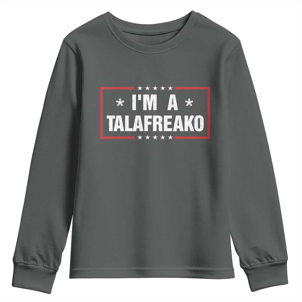 I Am A Talafreako James Talarico Youth Sweatshirt US Senate Texas Election TS11 Dark Heather Print Your Wear