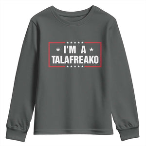 I Am A Talafreako James Talarico Youth Sweatshirt US Senate Texas Election TS11 Dark Heather Print Your Wear