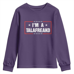 I Am A Talafreako James Talarico Youth Sweatshirt US Senate Texas Election TS11 Purple Print Your Wear