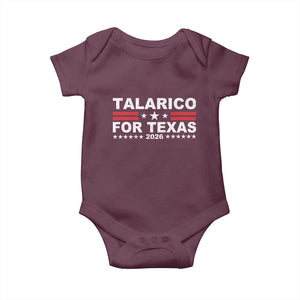 Talarico For Texas US Senate 2026 Baby Onesie James Talarico Support TS11 Maroon Print Your Wear