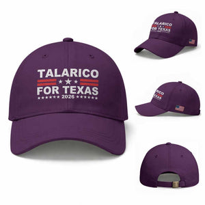 Talarico For Texas US Senate 2026 Baseball Cap James Talarico Support TS11 Baseball Cap Universal Fit Purple Print Your Wear