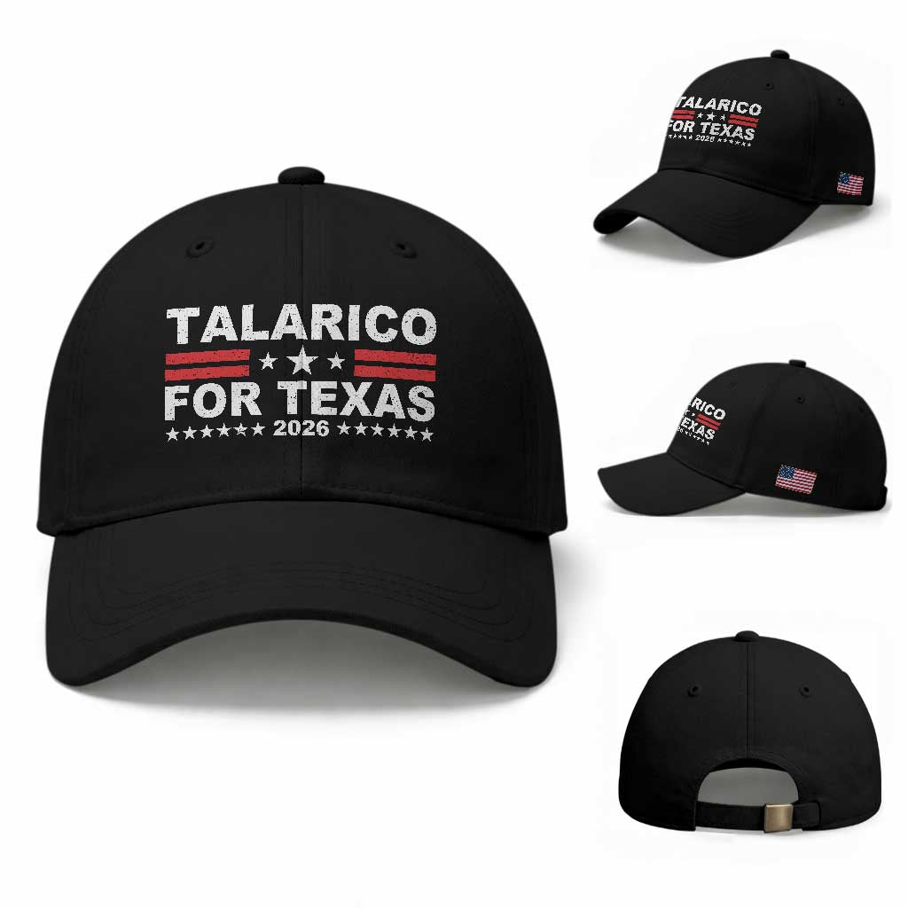 Talarico For Texas US Senate 2026 Baseball Cap James Talarico Support TS11 Baseball Cap Universal Fit Black Print Your Wear
