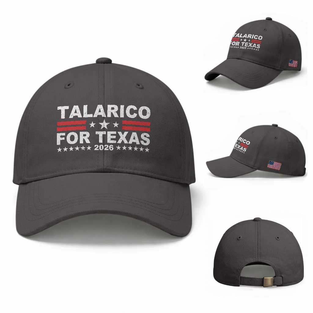 Talarico For Texas US Senate 2026 Baseball Cap James Talarico Support TS11 Baseball Cap Universal Fit Dark Gray Print Your Wear