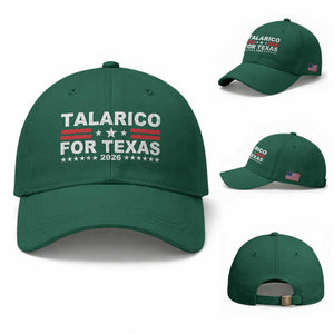 Talarico For Texas US Senate 2026 Baseball Cap James Talarico Support TS11 Baseball Cap Universal Fit Irish Green Print Your Wear