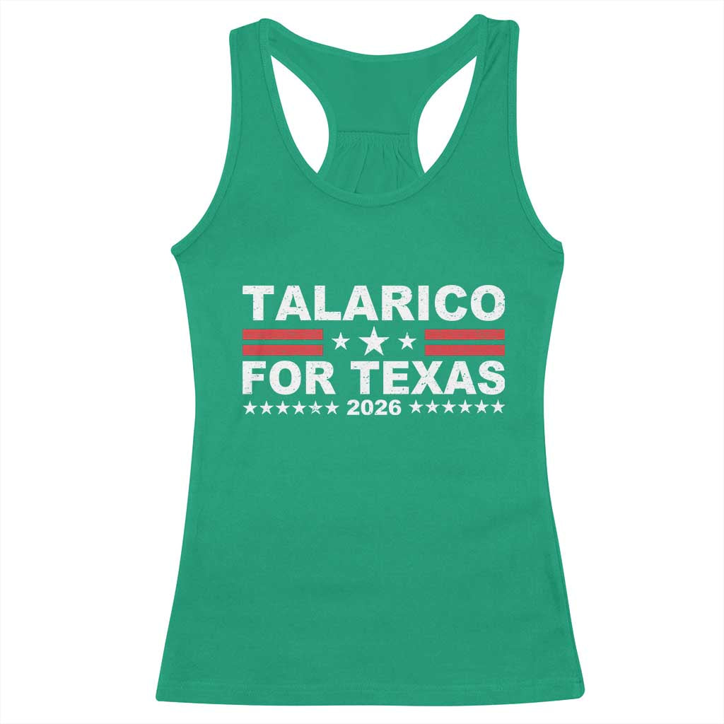 Talarico For Texas US Senate 2026 Racerback Tank Top James Talarico Support TS11 Irish Green Print Your Wear