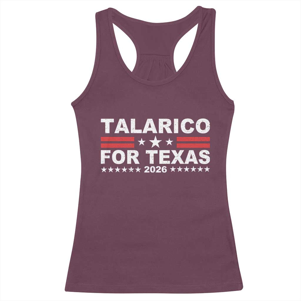 Talarico For Texas US Senate 2026 Racerback Tank Top James Talarico Support TS11 Maroon Print Your Wear