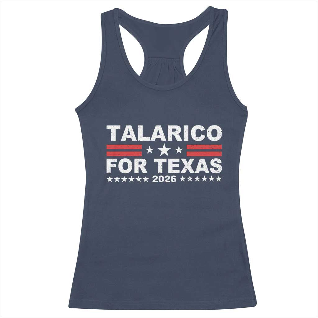 Talarico For Texas US Senate 2026 Racerback Tank Top James Talarico Support TS11 Navy Print Your Wear