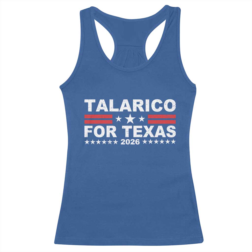 Talarico For Texas US Senate 2026 Racerback Tank Top James Talarico Support TS11 Royal Blue Print Your Wear