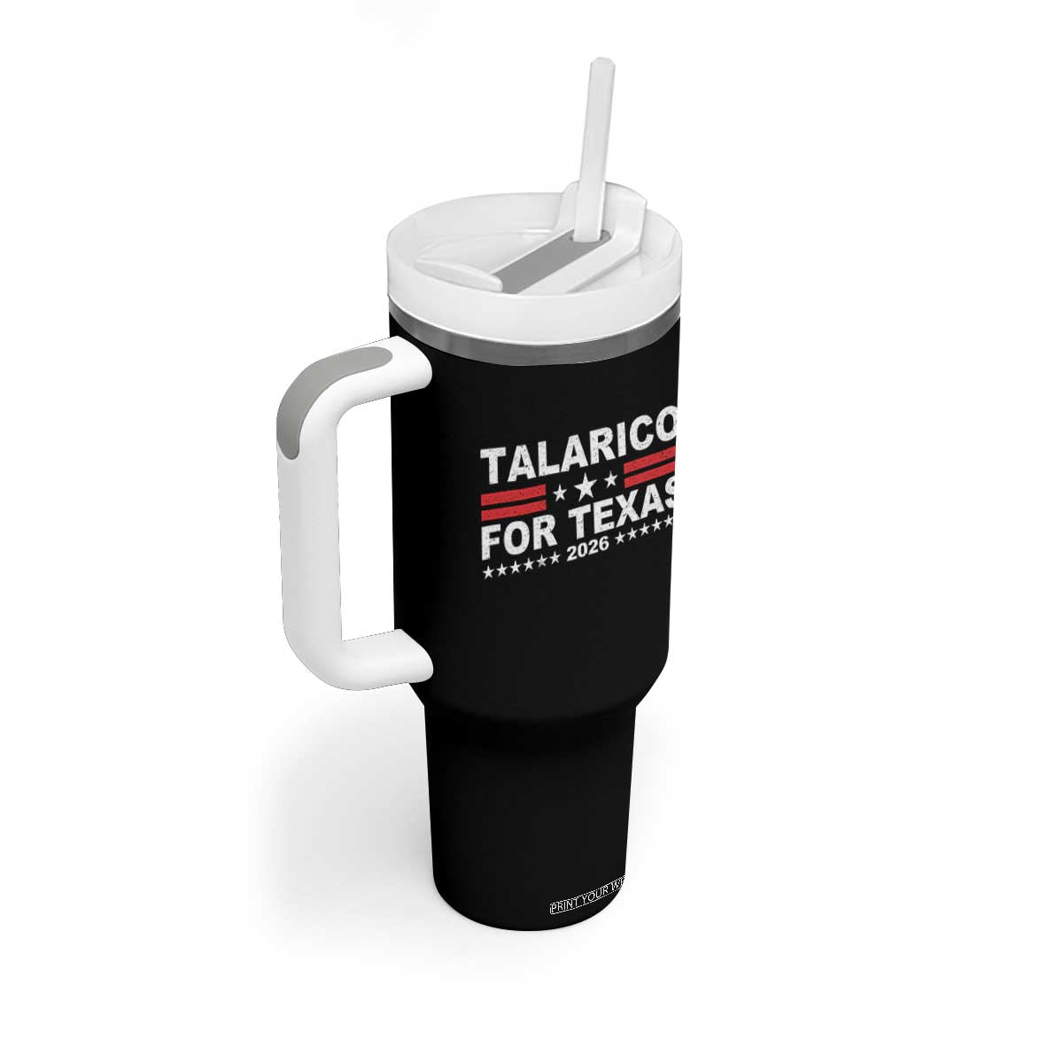 Talarico For Texas US Senate 2026 Tumbler With Handle James Talarico Support TS11 Print Your Wear