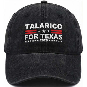 Talarico For Texas US Senate 2026 Washed Cotton Baseball Cap James Talarico Support TS11 Print Your Wear