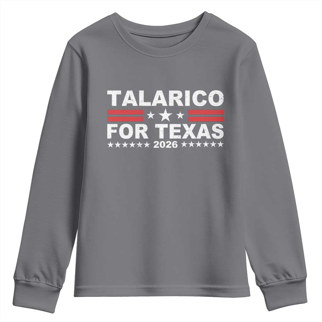 Talarico For Texas US Senate 2026 Youth Sweatshirt James Talarico Support TS11 Charcoal Print Your Wear