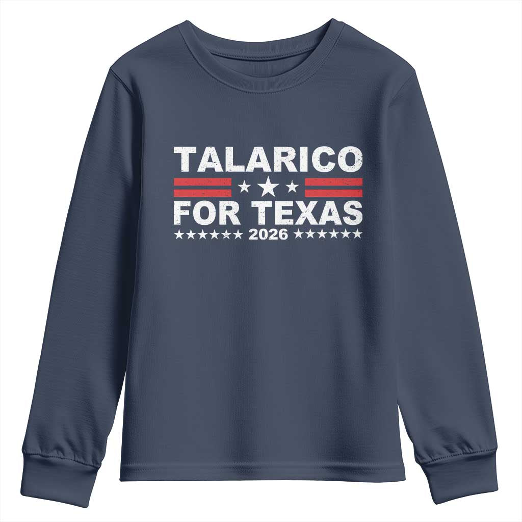 Talarico For Texas US Senate 2026 Youth Sweatshirt James Talarico Support TS11 Navy Print Your Wear
