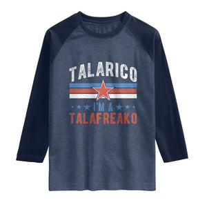 I Am A Talafreako James Talarico Raglan Shirt US Senate Texas TS11 Heather Denim Navy Print Your Wear