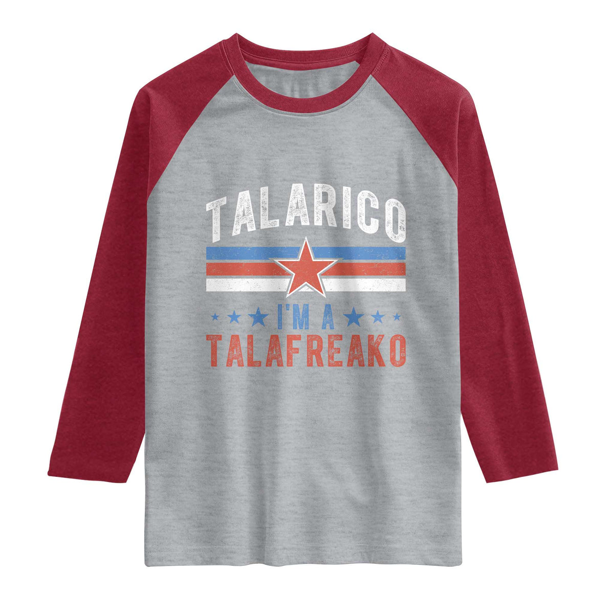 I Am A Talafreako James Talarico Raglan Shirt US Senate Texas TS11 Heather Gray Heather Red Print Your Wear