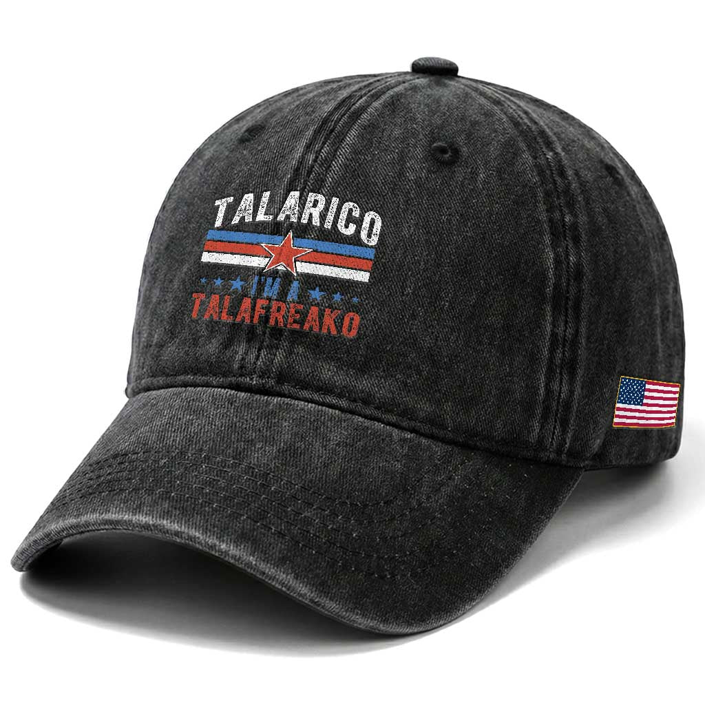 I Am A Talafreako James Talarico Washed Cotton Baseball Cap US Senate Texas TS11 Print Your Wear