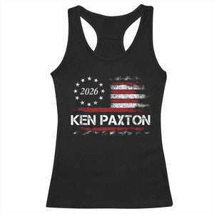 Ken Paxton for Texas Senate Racerback Tank Top US Senator Campaign Vintage American Flag TS11 Black Print Your Wear