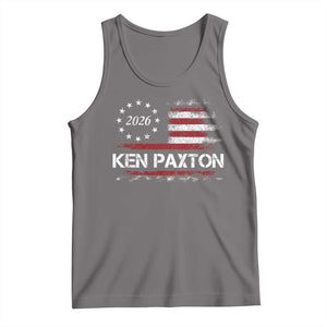 Ken Paxton for Texas Senate Tank Top US Senator Campaign Vintage American Flag TS11 Deep Heather Print Your Wear