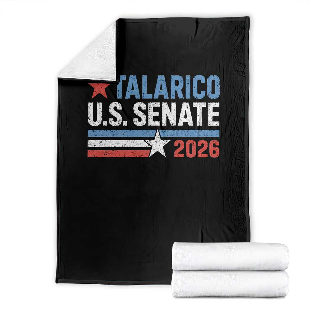 James Talarico US Senate 2026 Throw Blanket Texas Senate Race Stars and Stripes TS11 Black Print Your Wear