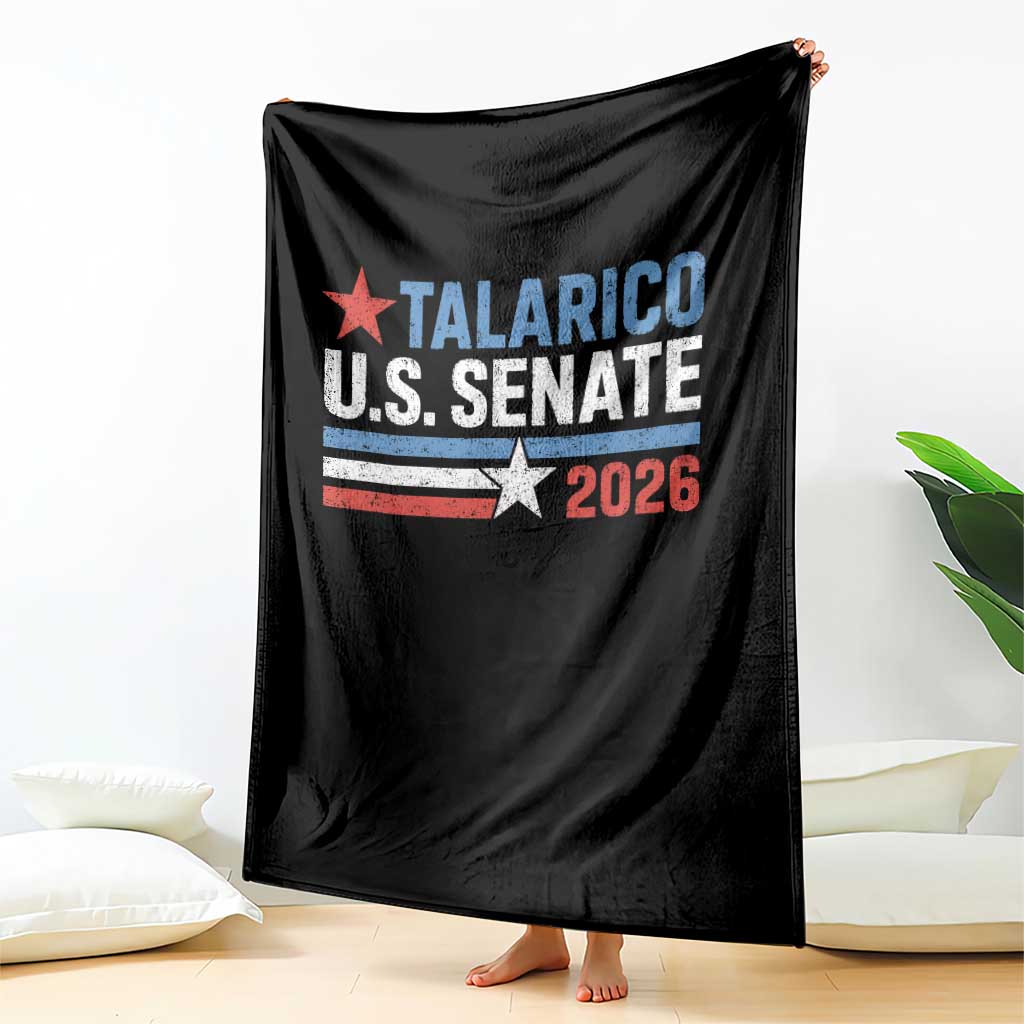 James Talarico US Senate 2026 Throw Blanket Texas Senate Race Stars and Stripes TS11 Print Your Wear